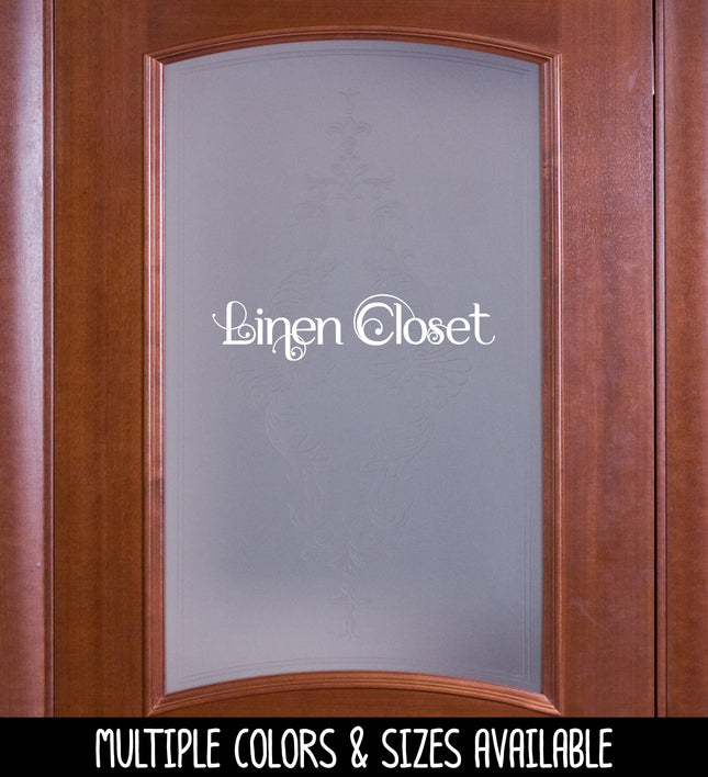 Linen Closet Vinyl Decal/Sticker