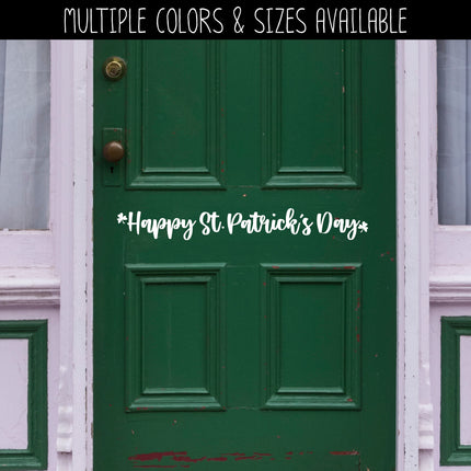 Happy St. Patrick's Day Vinyl Decal/Sticker