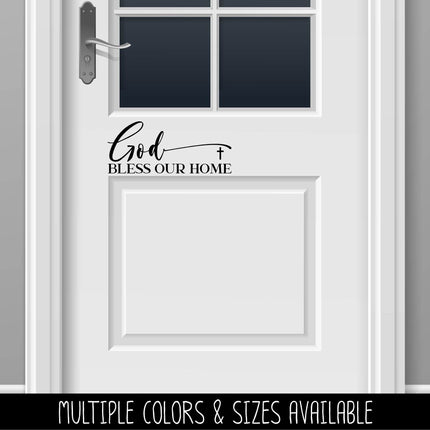 God Bless Our Home Vinyl Decal/Sticker