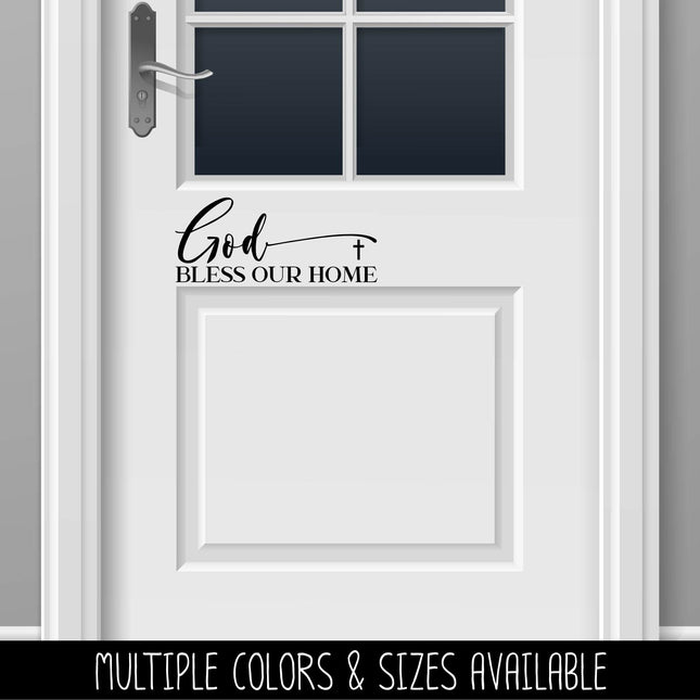 God Bless Our Home Vinyl Decal/Sticker