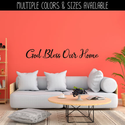 God Bless Our Home Vinyl Decal/Sticker