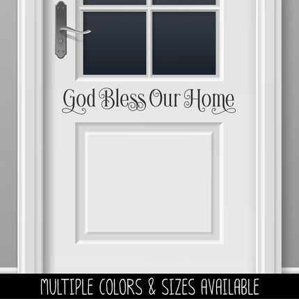 God Bless Our Home Vinyl Decal/Sticker