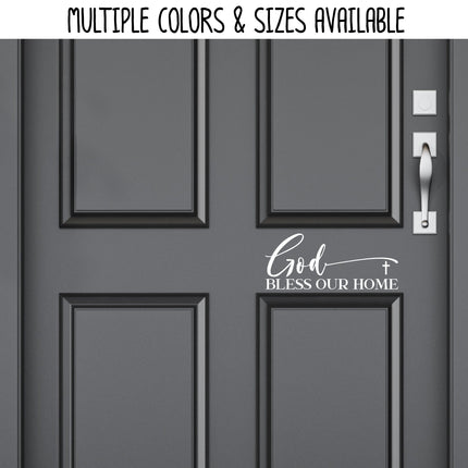 God Bless Our Home Vinyl Decal/Sticker