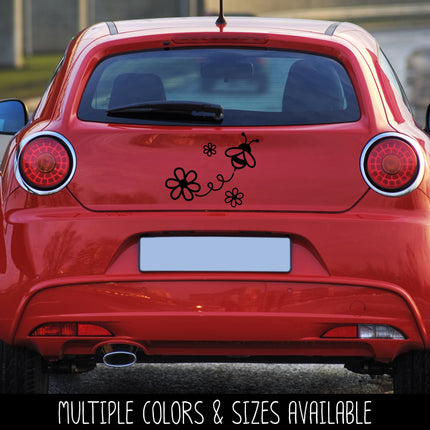 Bee & Daisies Vinyl Decal/Sticker