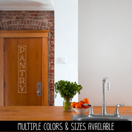 Vertical Pantry Vinyl Decal/Sticker