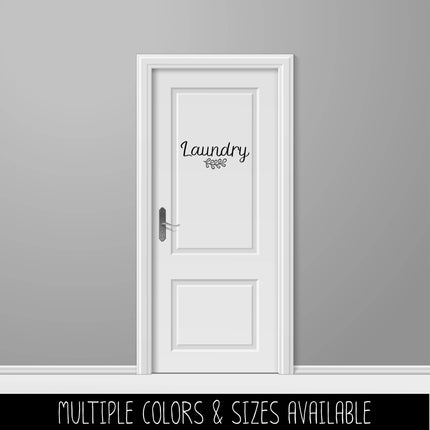 Laundry w/ Leaves Vinyl Decal/Sticker