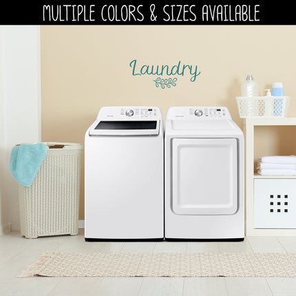 Laundry w/ Leaves Vinyl Decal/Sticker