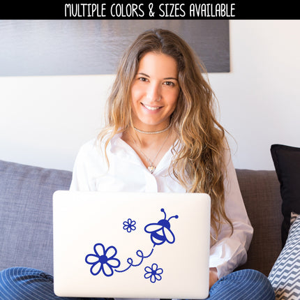 Bee & Daisies Vinyl Decal/Sticker