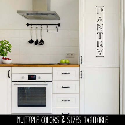 Vertical Pantry Vinyl Decal/Sticker