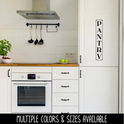 Vertical Pantry Vinyl Decal/Sticker