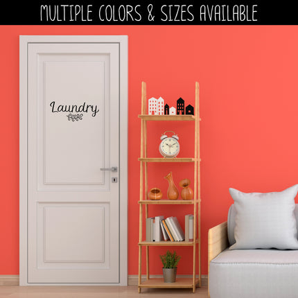 Laundry w/ Leaves Vinyl Decal/Sticker