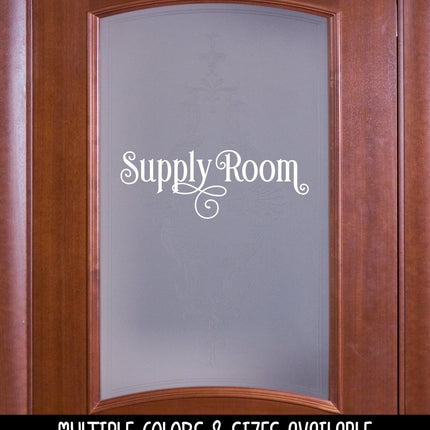 Ornamental Supply Room Vinyl Decal/Sticker