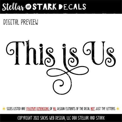 Ornamental This is Us Vinyl Decal/Sticker