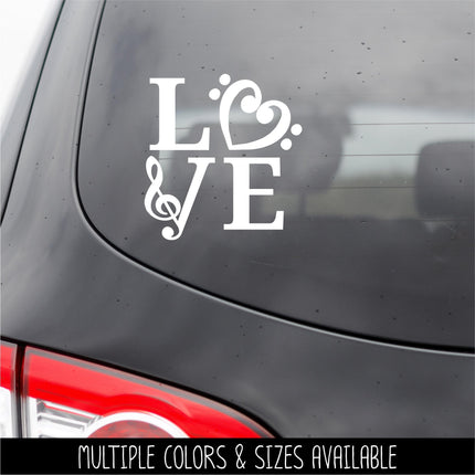 Music Love Vinyl Decal/Sticker