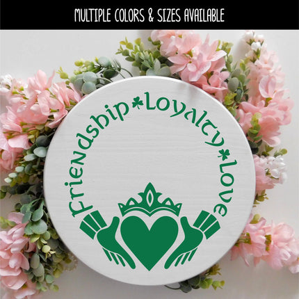 Claddagh Ring Friendship Loyalty Love Vinyl Decal/Sticker