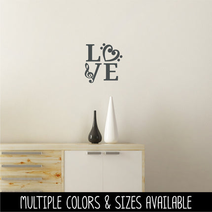 Music Love Vinyl Decal/Sticker