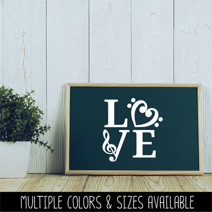 Music Love Vinyl Decal/Sticker