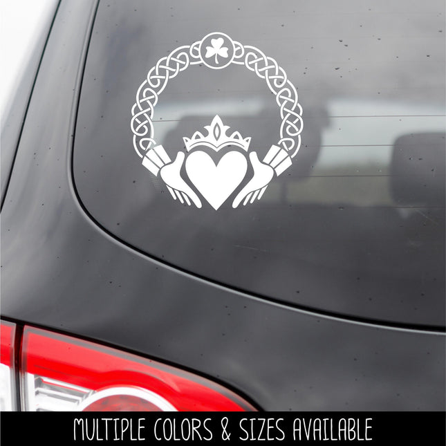 Claddagh Ring Friendship Loyalty Love Vinyl Decal/Sticker