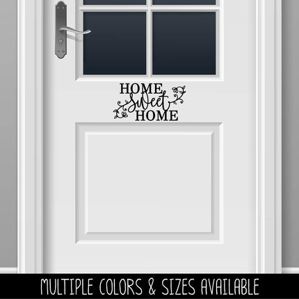 Floral Home Sweet Home Vinyl Decal/Sticker