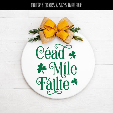 Cead Mile Failte Vinyl Decal/Sticker