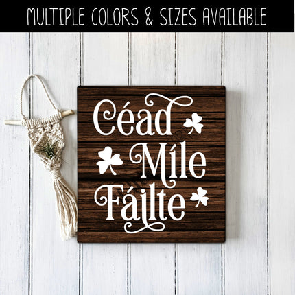 Cead Mile Failte Vinyl Decal/Sticker