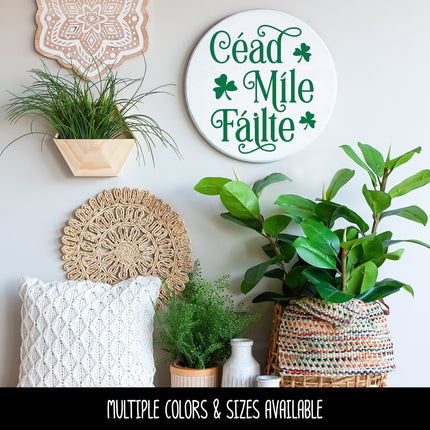Cead Mile Failte Vinyl Decal/Sticker