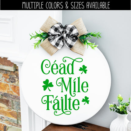 Cead Mile Failte Vinyl Decal/Sticker