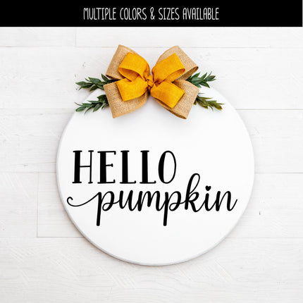 Hello Pumpkin Vinyl Decal/Sticker