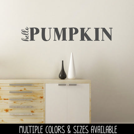 Hello Pumpkin Vinyl Decal/Sticker