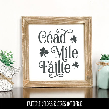 Cead Mile Failte Vinyl Decal/Sticker