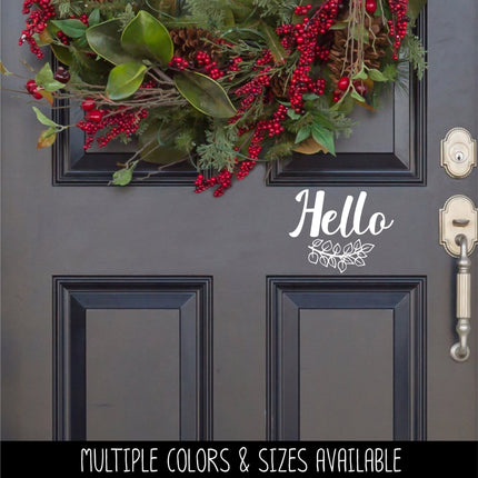 Hello with Branch Vinyl Decal/Sticker