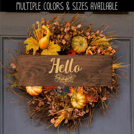 Hello with Branch Vinyl Decal/Sticker
