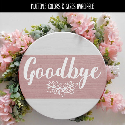 Goodbye with Branch Vinyl Decal/Sticker