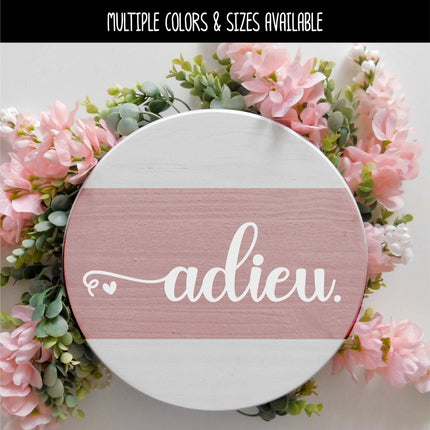 Adieu Heart Vinyl Decal/Sticker