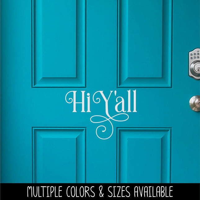Ornamental Hi Y'all Vinyl Decal/Sticker