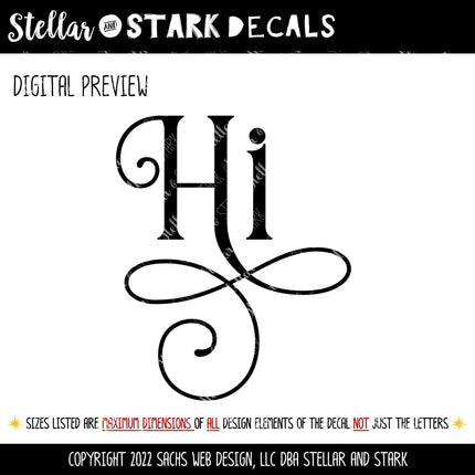 Ornamental Hi Vinyl Decal/Sticker