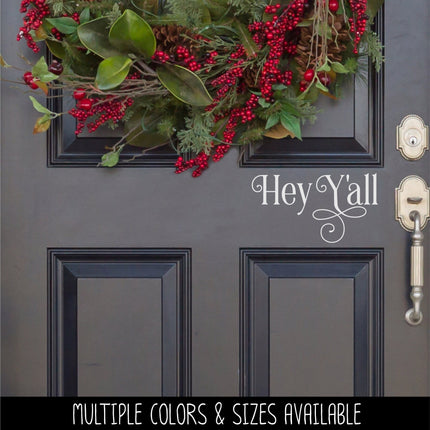 Ornamental Hey Y'all Vinyl Decal/Sticker