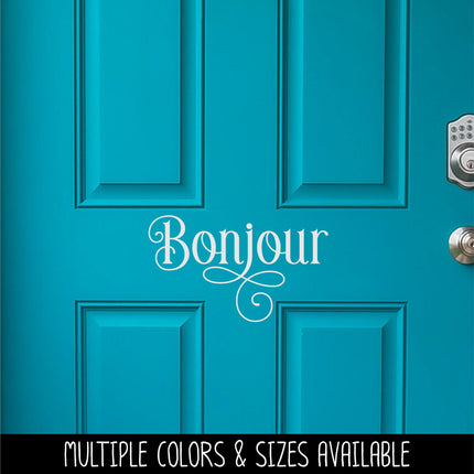 Ornamental Bonjour Vinyl Decal/Sticker