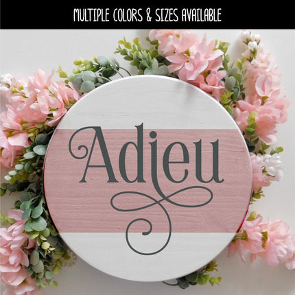 Ornamental Adieu Vinyl Decal/Sticker