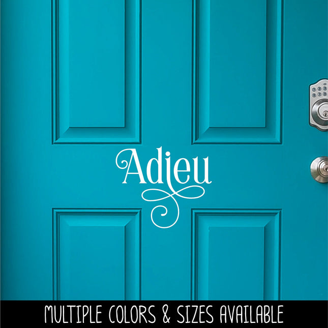 Ornamental Adieu Vinyl Decal/Sticker
