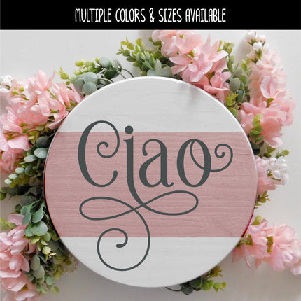 Ornamental Ciao Vinyl Decal/Sticker