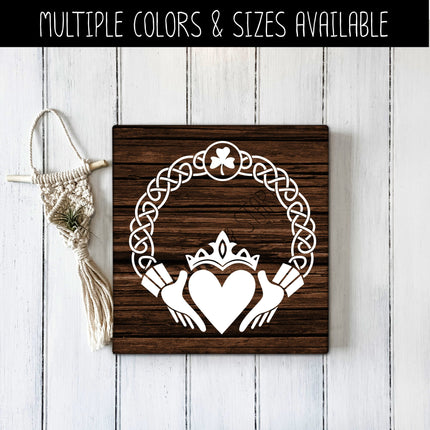Claddagh Ring Friendship Loyalty Love Vinyl Decal/Sticker