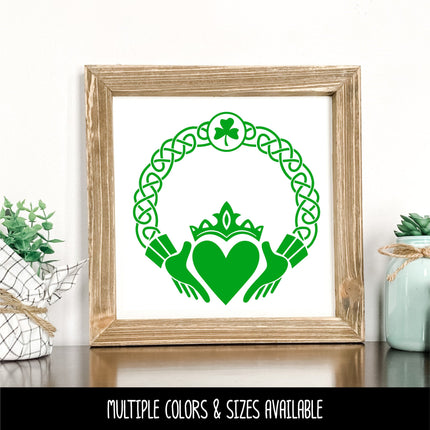 Claddagh Ring Friendship Loyalty Love Vinyl Decal/Sticker