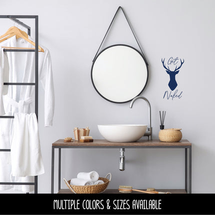 Get Buck Naked Vinyl Decal/Sticker