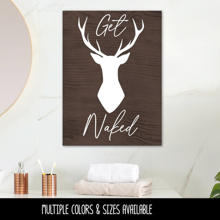 Get Buck Naked Vinyl Decal/Sticker