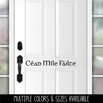Cead Mile Failte Vinyl Decal/Sticker