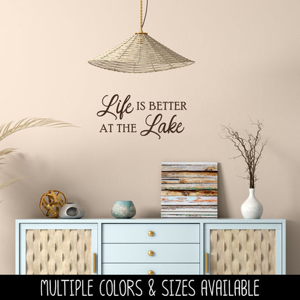 Life is Better at the Lake Vinyl Decal/Sticker