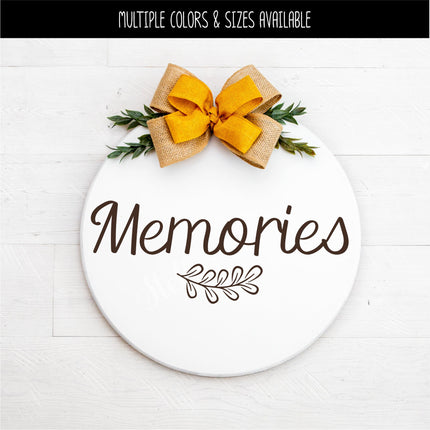 Memories Vinyl Decal/Sticker