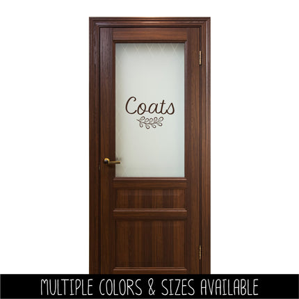 Coats with Leaves Vinyl Decal/Sticker
