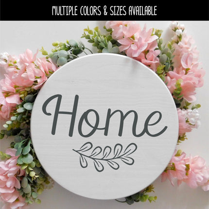 Home with Leaves Vinyl Decal/Sticker